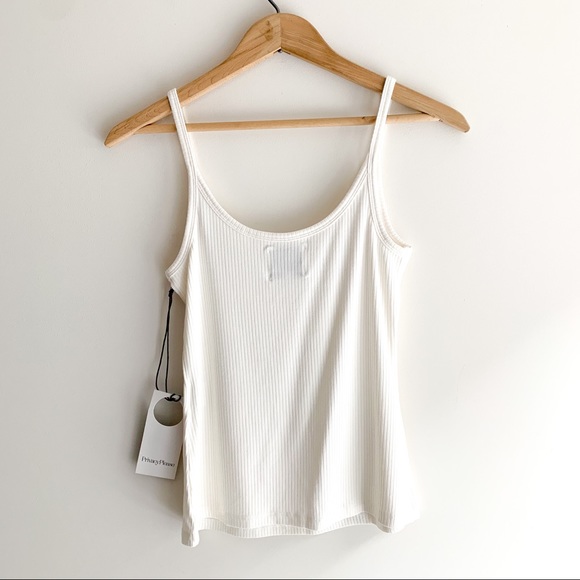 Revolve Privacy Please Aster Tank Top Ivory Size M NWT - Picture 10 of 11